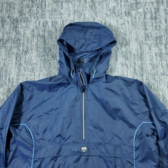 Vintage 2000s Nike Grey Label Anorak Blue WindBreaker XL VTG RARE SWOOSH Vented - Picture 1 of 16